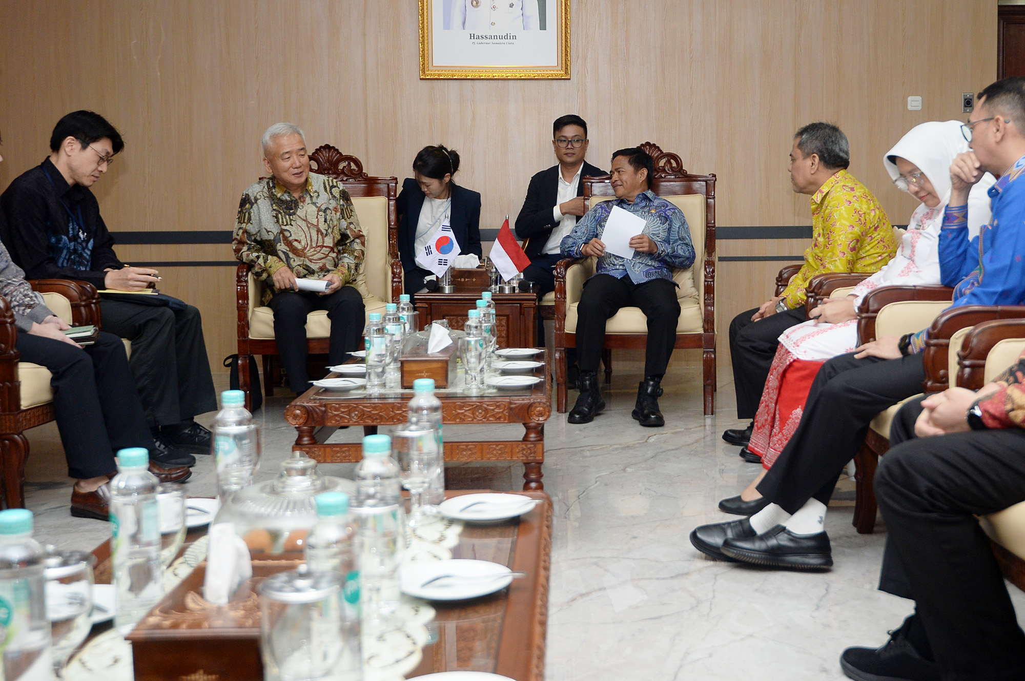 PJ Gubernur Sumut dan Dubes Korsel Bahasa Kerjasama Pembangunan RS Haji Medan