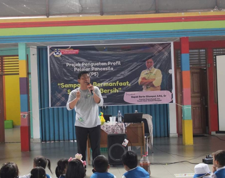 TK Santa Maria Pekanbaru Galang Semangat Peduli Lingkungan Sejak Dini