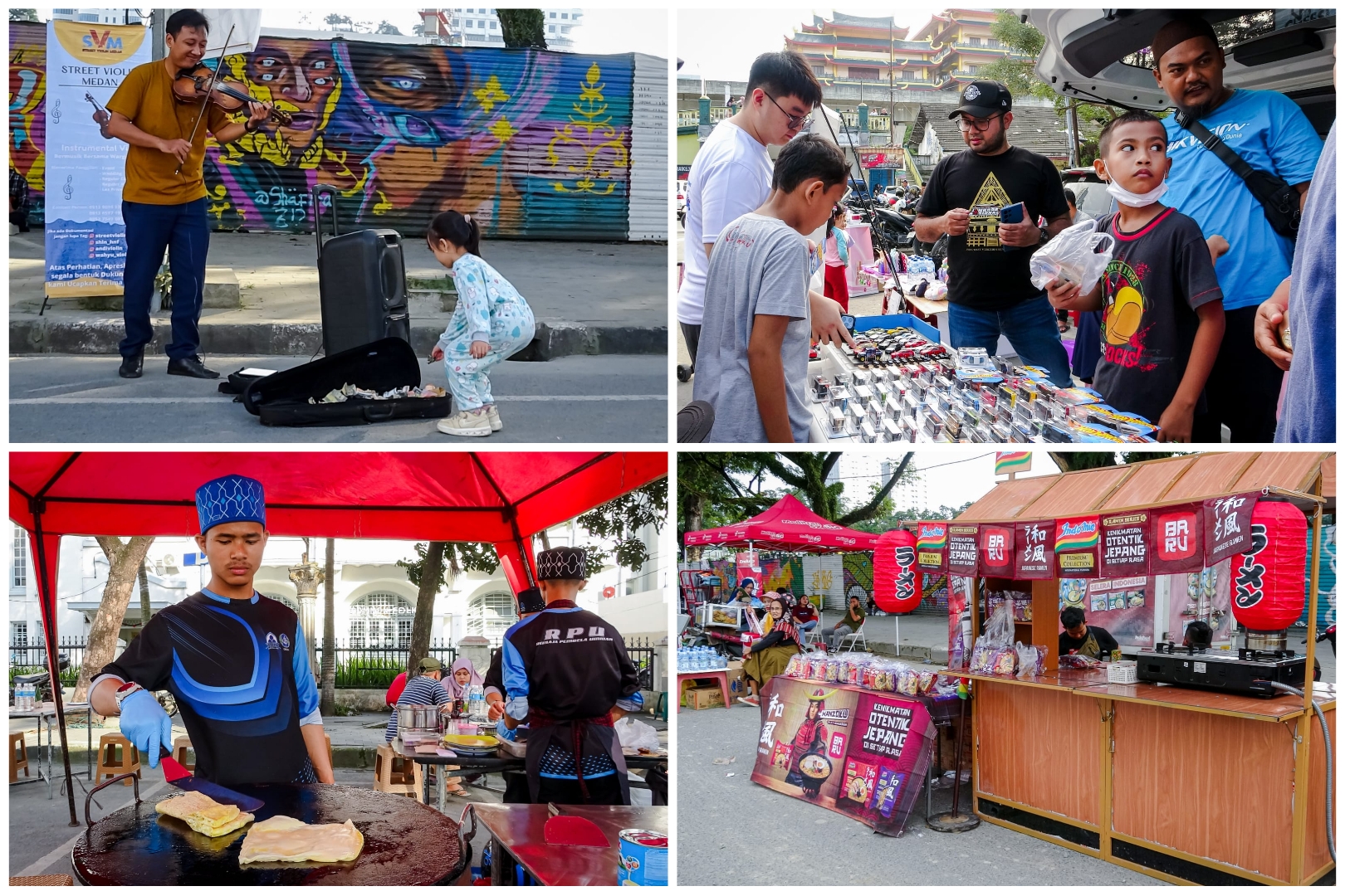 CFD di Lapangan Merdeka Medan, Ramai Kuliner dan Pelaku UMKM Lainnya