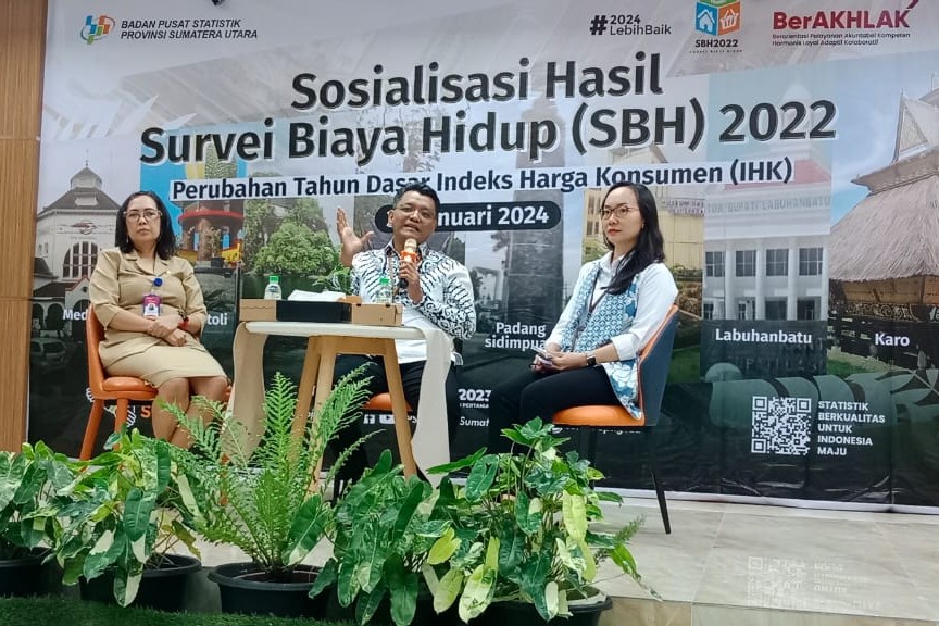 BPS Sumut Tambahkan 3 Kabupaten Lokasi Survei Biaya Hidup Indeks Harga Konsumen