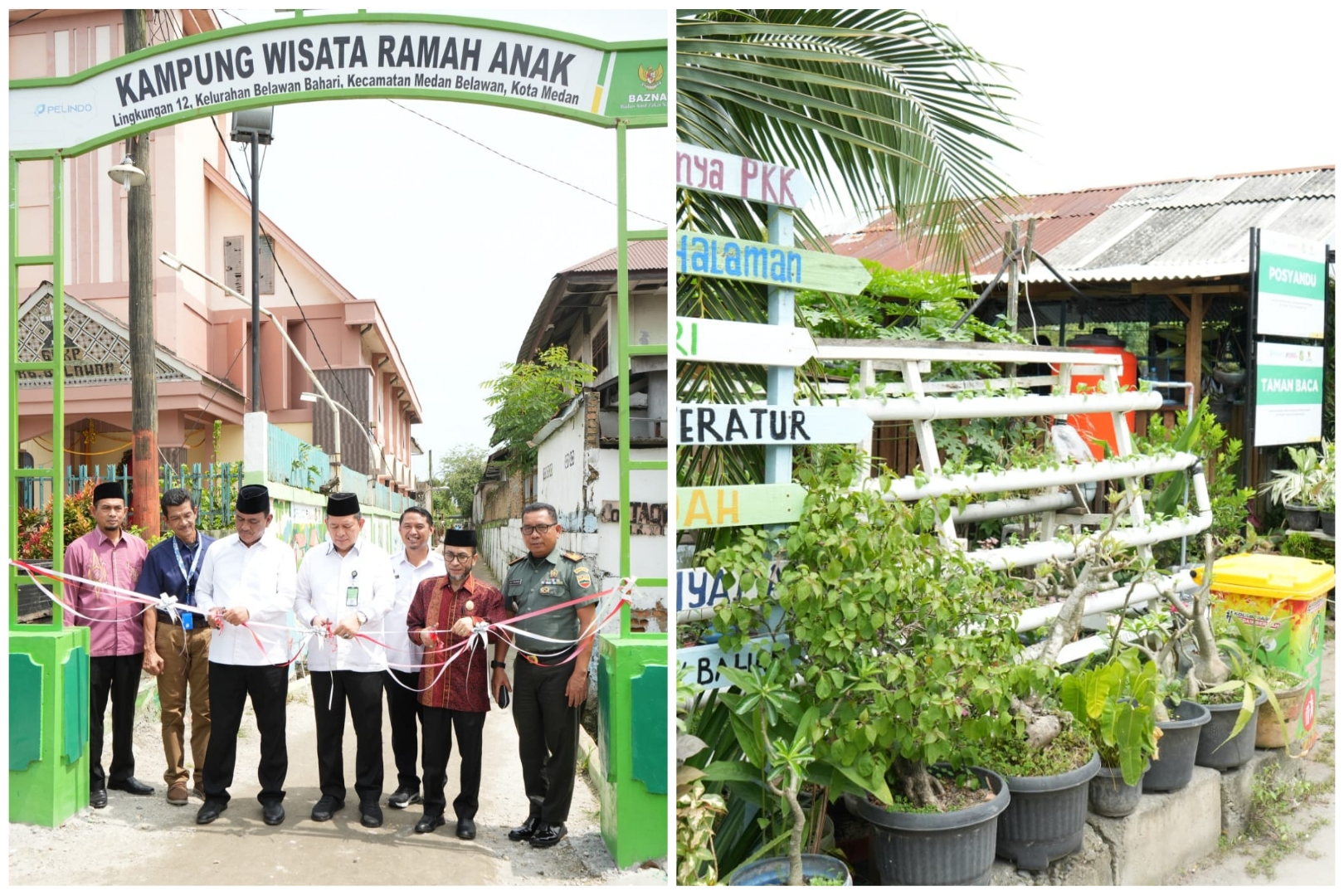 Peresmian Kampung Wisata Ramah Anak di Medan Belawan Ciptakan Lingkungan Nyaman