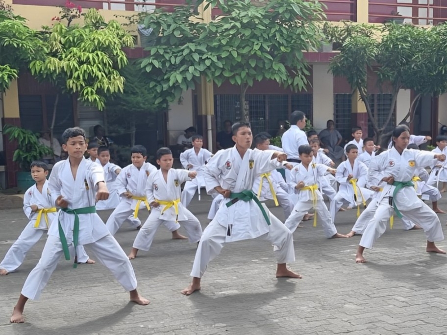 Kei Shin Kan Medan Lakukan Ujian Kenaikan Tingkat, Diikuti Puluhan Dojo