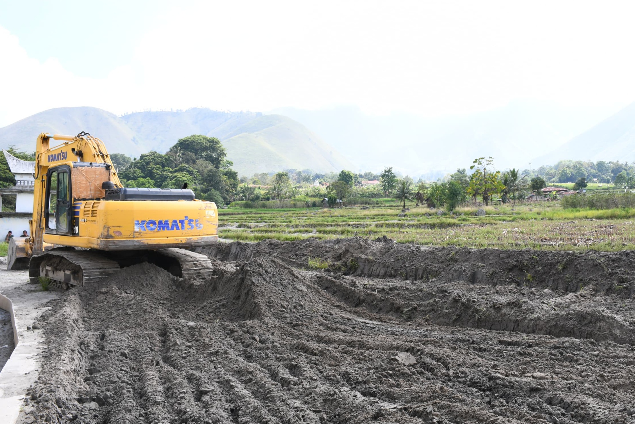 Pasca Dilanda Banjir Bandang, Pemkab Samosir Tata Lahan Pertanian di Kenegerian Sihotang