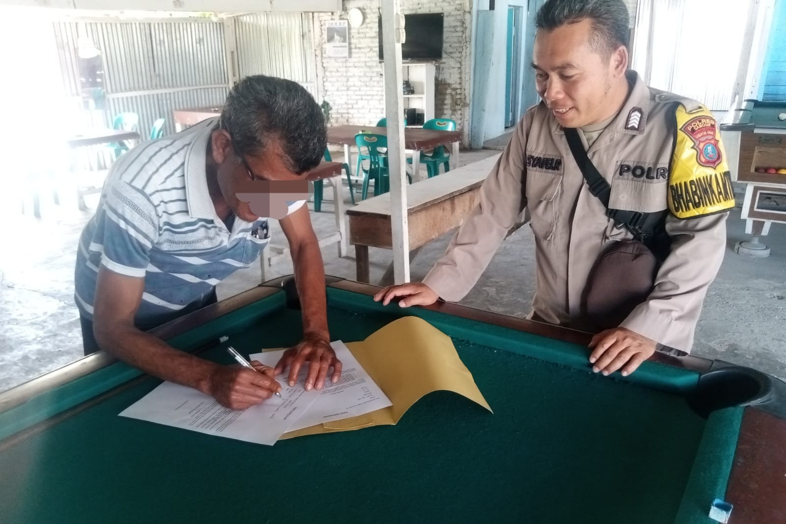 Polsek Palipi Respon Cepat Keluhan Masyarakat Terkait Pelajar Bermain Biliar