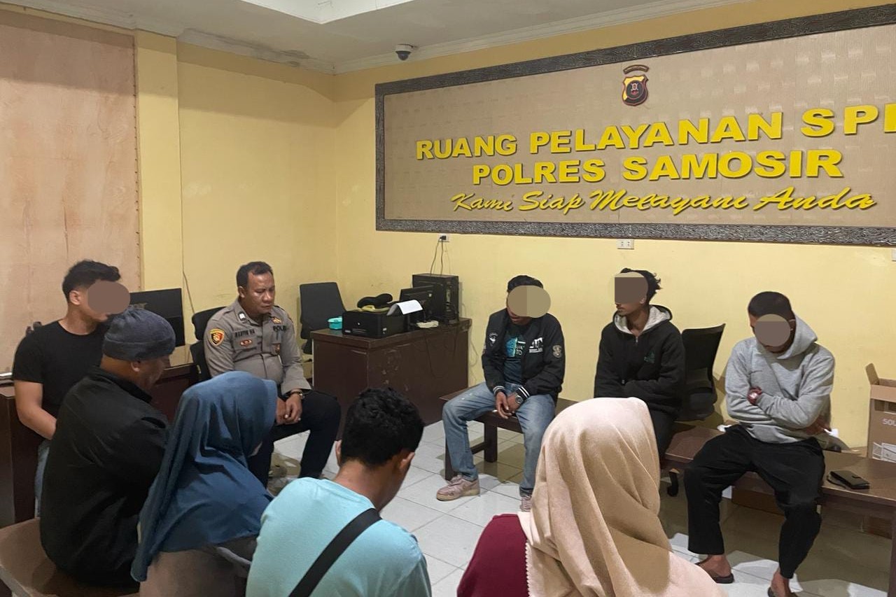 Polres Samosir Selesaikan Konflik Kasus Penganiayaan dan Pengerusakan