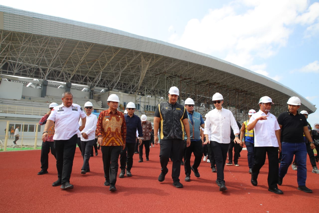 Menpora dan Menko PMK Tinjau Persiapan PON XXI Aceh-Sumut 2024: Venue Atletik dan Stadion Utama Dirampungkan