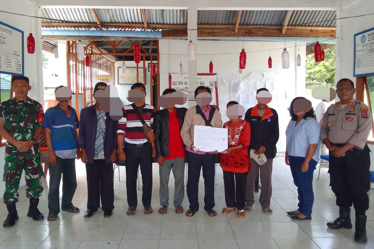 Kapolsek Onanrunggu Sukses Mediasi Permasalahan Penebangan Pohon Coklat