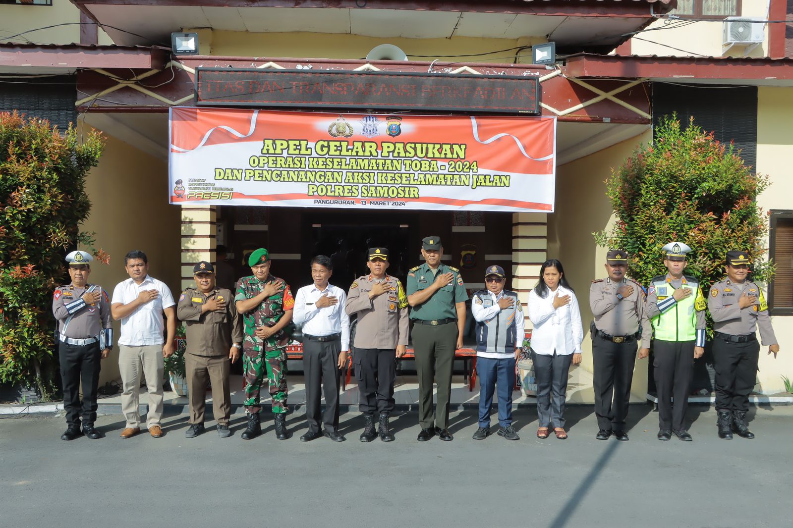 Polres Samosir Gelar Oprasi Keselamatan Toba 2024 Selama 14 Hari