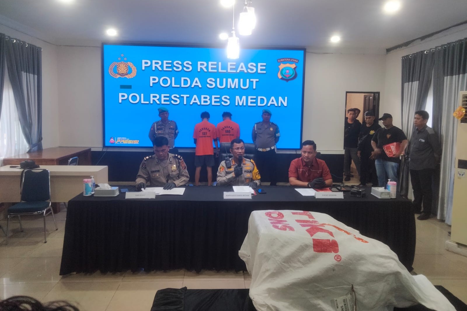 Polrestabes Medan Tangkap 2 Bajing Loncat Bawa Kabur Sparepart Milik Tiki