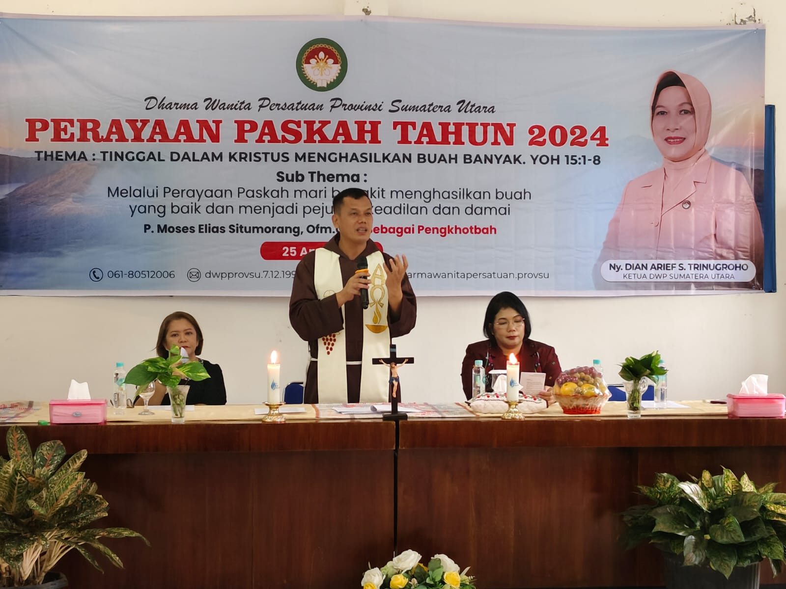 DWP Provsu Berikan Santunan dan Bansos kepada Anak Disabilitas dalam Rangkaian Kebaktian Paskah 2024