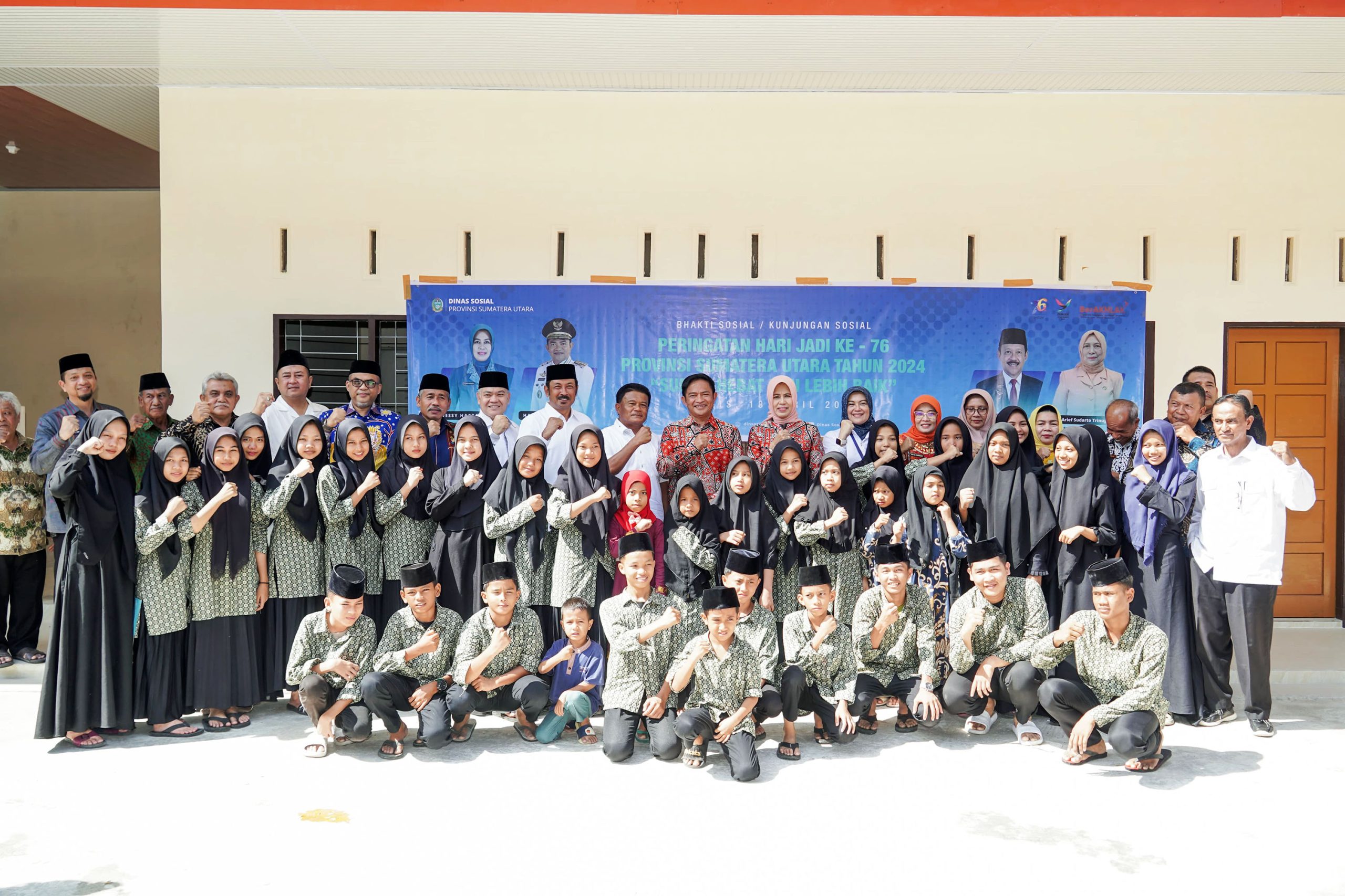 Peringati HUT ke-76 Sumut, Pj Gubernur Kunjungi Panti Asuhan Tempat Kadis Sosial Menimba Ilmu