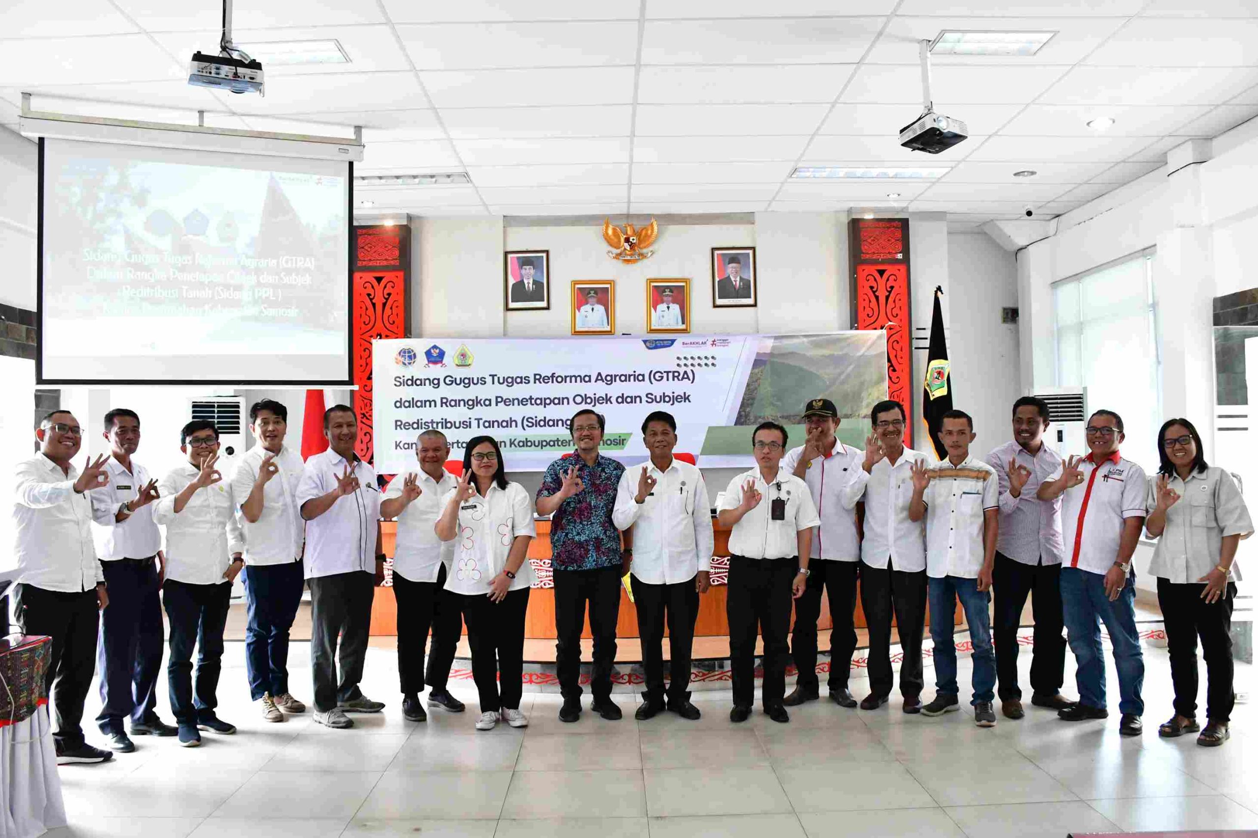 Bupati Pimpin Sidang Gugus Tugas Reforma Agraria Samosir