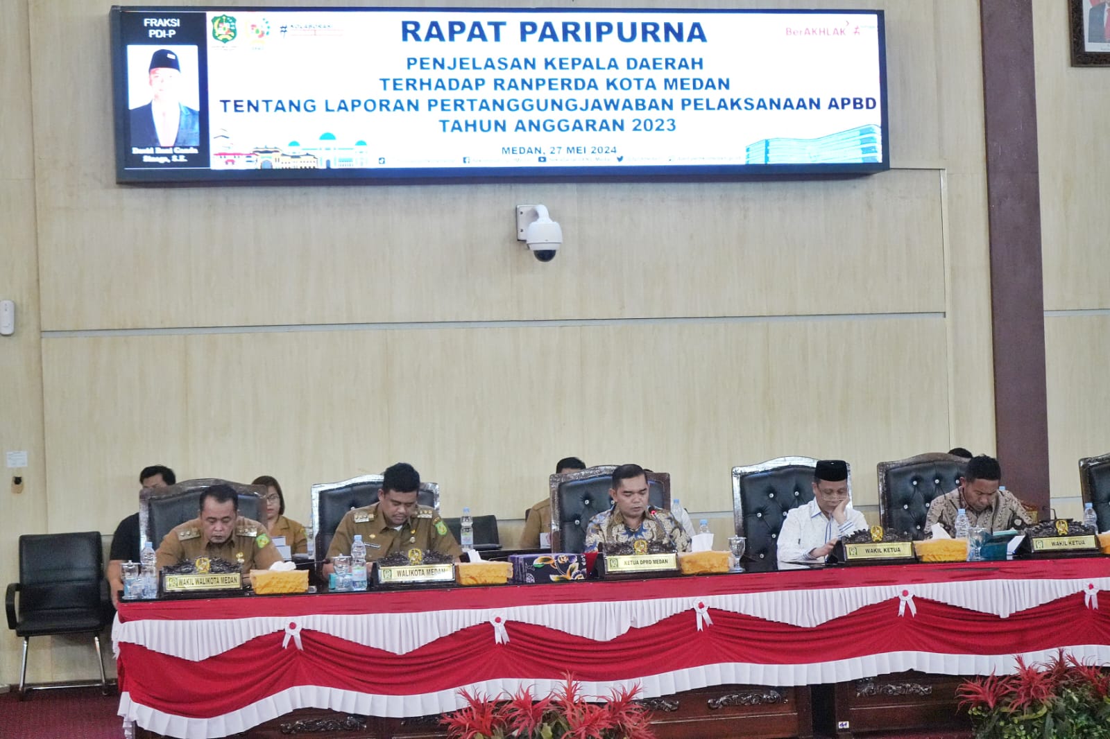 Paripurna DPRD Medan, Wali Kota Paparkan Laporan APBD TA 2023