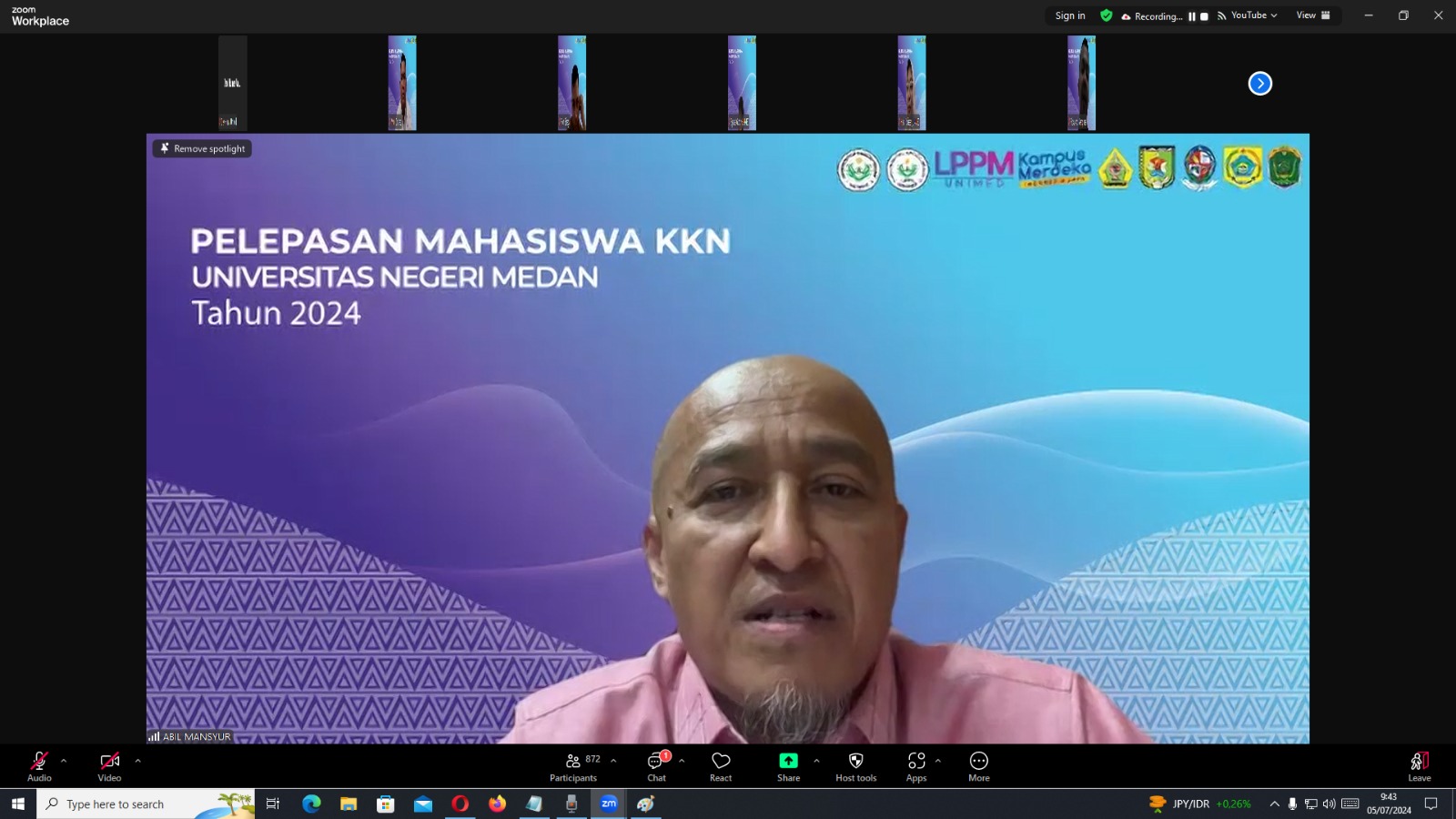 Prof. Syawal Gultom: KKN Unimed 2024, Wujud Nyata Pengabdian Mahasiswa kepada Masyarakat