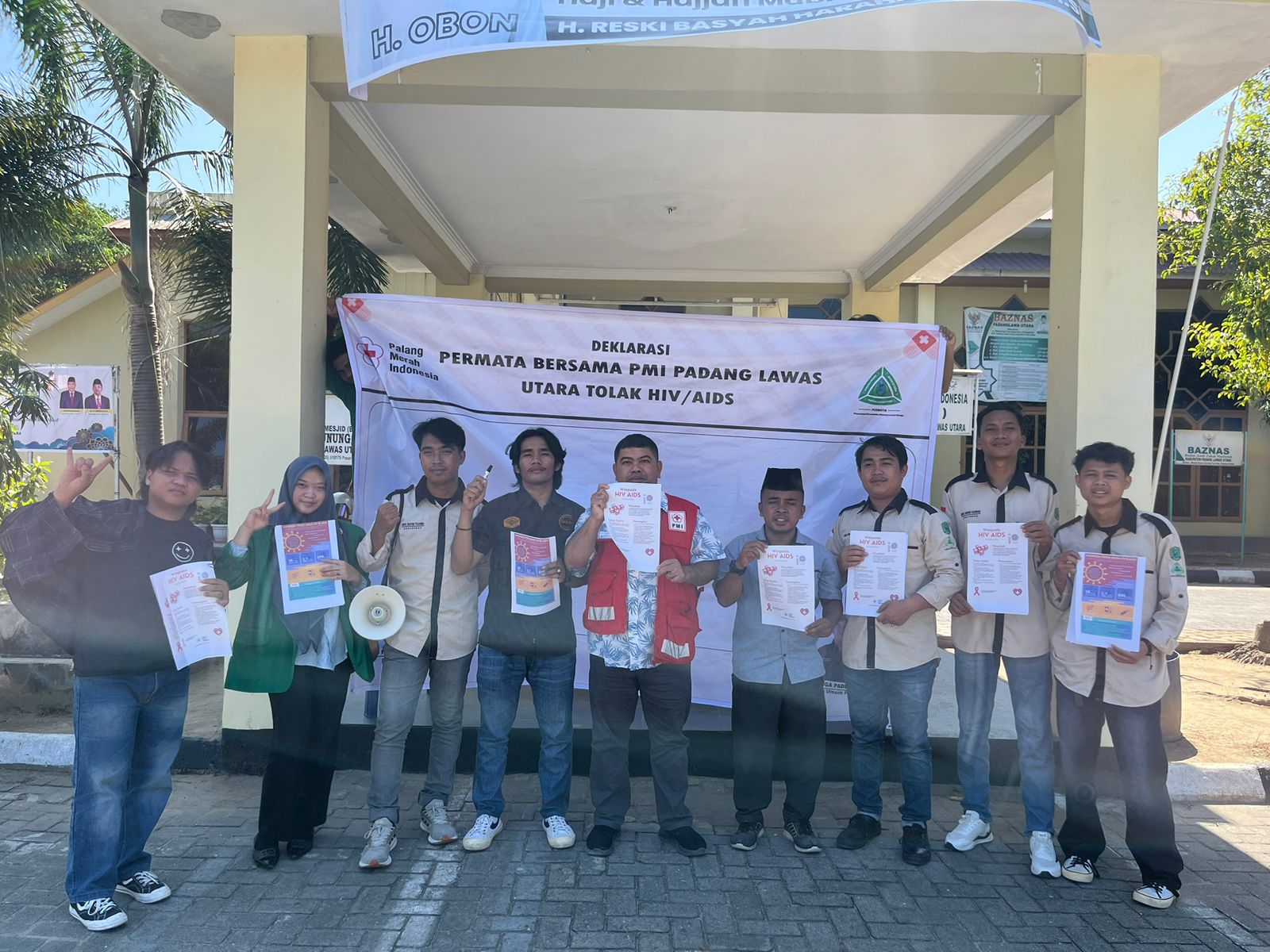 PMI Paluta dan Permata Peduli Deklarasi Waspada HIV/AIDS