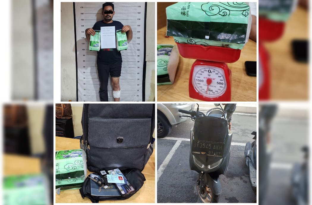 Pemotor Asal Aceh Didor Polisi Karena Bawa 2 Kg Sabu ke Kota Medan