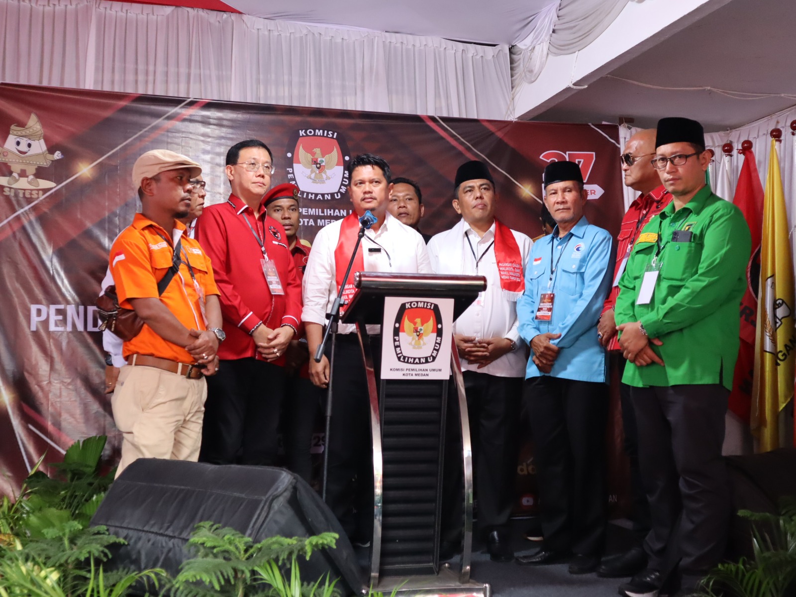 Ridha Dharmajaya-Abdul Rani Resmi Daftar sebagai Paslon Pilkada Medan 2024