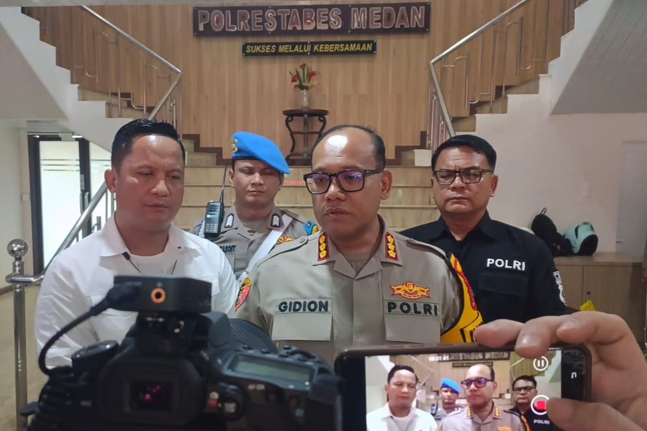 Tujuh Tersangka Judi Online Diamankan Polrestabes Medan