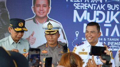 Mudik Gratis Nataru 2024, Pj Gubernur Sumut Lepas 1.225 Pemudik, Termasuk 40 Penyandang Difabel