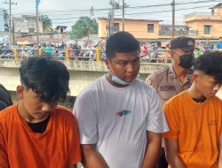 Tiga Remaja Begal Pemotor di Kanal Titikuning Medan Diringkas, 1 Ditembak