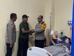 Kapolrestabes Medan Jenguk IRT Korban Jambret di Pasar Kampung Lalang