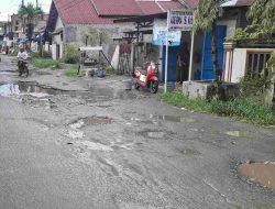 Warga Desak Bupati Perbaiki Jalan Rusak di Sei Rotan