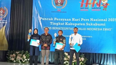 Jurnalis Dailyklik.id Juara 1 Lomba Karya Jurnalistik PWI Sukabumi 2025