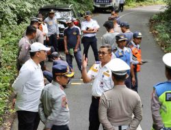 Dishub Sumut, Bersama Dishub Langkat dan Polres Binjai Pasang Pembatas Jalan dan Rumbles Strip di Lokasi Rawan Kecelakaan