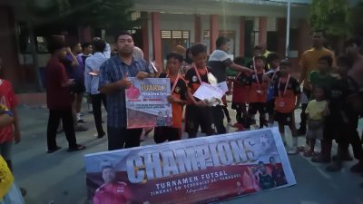 Mitra FC Sabet Juara PMI Cup Antar SD se-Tabagsel, Futsal Jadi Wadah Satukan Generasi Muda