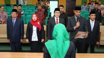 Dr. Nursapia Harahap MA Dilantik sebagai Dekan Fakultas Kesehatan Masyarakat UINSU