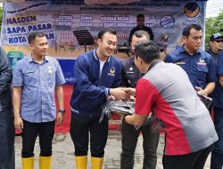 Anggota DPRD Medan M. Afri Risky Lubis Sapa Pasar Lalang
