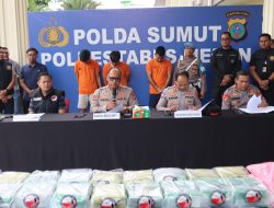 Polrestabes Medan Tangkap 3 Kurir Sabu dan Ekstasi Jaringan Malaysia