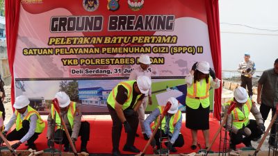 Polrestabes Medan Bangun Gedung SPPG sebagai Dapur Umum Program Makan Bergizi