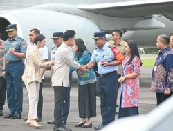 Danlanud Soewondo Sambut Kedatangan Wapres RI dalam Kuker di Sumut
