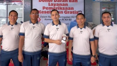 Semarak Kemerdekaan, Rutan Kelas I Medan Gelar Senam Sehat, Donor Darah dan Pemeriksaan Kesehatan Gratis