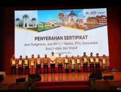 BPN Sumut Serahkan Sertipikat Tanah di Rakerda 2025, Wujud Nyata Dukung Kepastian Hukum dan Transformasi Digital