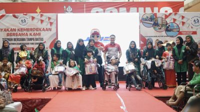 JNE Tebar Semangat kepada Anak Cerebral Palsy dan Disabilitas