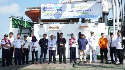 Pelindo Regional 1 Hadiri Tabur Bunga Harhubnas 2025 di Belawan