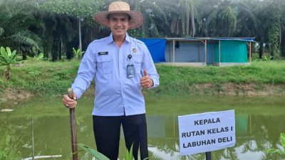 Karutan Labuhan Deli Eddy Junaedi Mengikuti Kegiatan Gerakan Menanam Pohon Kelapa Dukung Program Kemenimipas