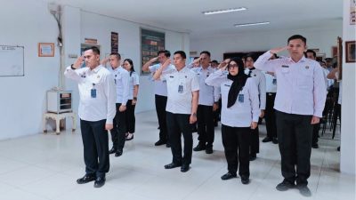 Rutan Labuhan Deli Ikuti Apel Bersama ASN di Lingkungan Kemenko Hukum, HAM, Imigrasi, dan Pemasyarakatan
