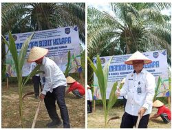 Kalapas Gunungtua Ikut Sukseskan Penanaman Pohon Kelapa di Lapas Padangsidimpuan