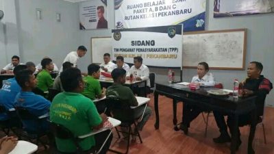 Lancarkan pembinaan, Rutan Pekanbaru Gelar Sidang TPP