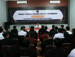 Jaga Stabilitas Lingkungan Pemasyarakatan, Ka. KPR Rutan Pekanbaru Pimpin Rapat Pengamanan