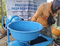Pelindo Regional 1 Salurkan Mesin Penepung untuk Sukseskan Program Desa Bebas Karbon di Samosir