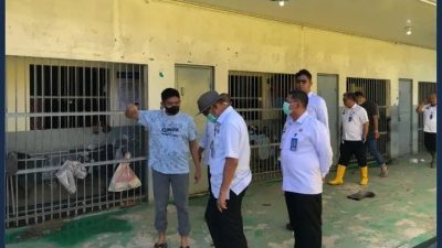 Pasca Banjir, Kakanwil Ditjenpas Sumut Tinjau Kondisi Rutan Pangkalan Brandan