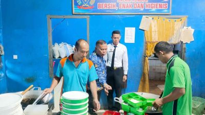 Kalapas Gunungtua Turun Langsung ke Dapur, Pastikan Makanan WBP Bersih dan Layak