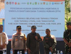 Huntara Diresmikan Mendagri, Bupati Taput Pastikan Warga Tak Lagi Tinggal di Pengungsian