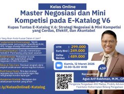 Alatan Indonesia Gelar Kelas Online Master Negosiasi dan Mini Kompetisi pada E-Katalog V6