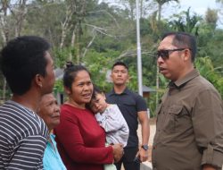 Bupati Taput Tinjau Huntara Sibalanga, Siapkan Lahan Huntap bagi Warga Terdampak Bencana