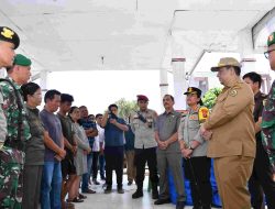 Bupati dan Wakil Bupati Samosir Tinjau Pos Pengamanan Lebaran 2026